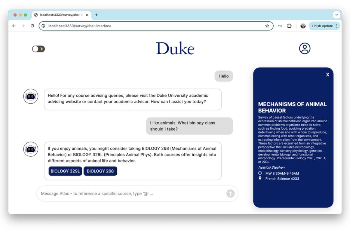 Course Advisor System Using AI